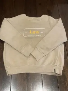 ペアマノン　ベージュ裏起毛トレーナー