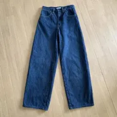 ユニクロ ワイドフィットカーブジーンズ 24 レディース デニム