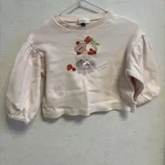 SERAPH ストロベリー刺繍 長袖カットソー 80