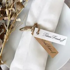 席札　タグ　ナチュラル　細　結婚式　¥60