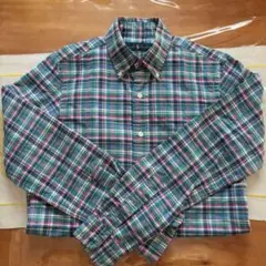 【美品】ラルフローレン 長袖 チェックシャツ XS 男女兼用