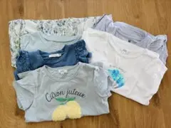 キッズ Tシャツ 130cm ブルー系、6枚セットのサムネイル