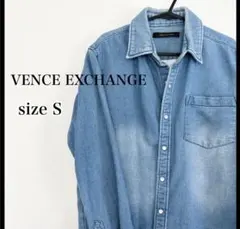 VENCE EXCHANGE 長袖シャツ シャツ デニムシャツ デニム風シャツのサムネイル