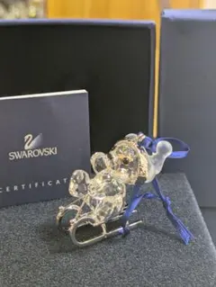 Swarovski クリスタル置物 猫 2体セット - メルカリ