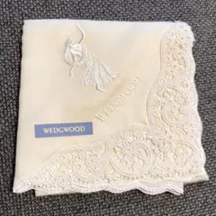 【新品】WEDGWOOD ハンカチ 刺繍 レース ホワイトのサムネイル
