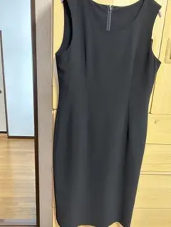 ブラックスーツ ワンピースとジャケット2点セット