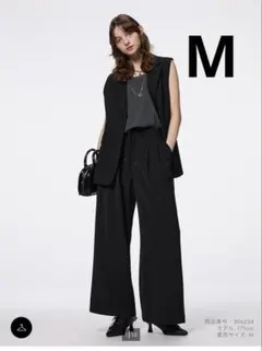 GUジーユー ドレープワイドパンツZ