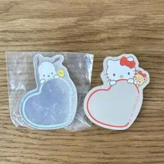 サンリオ アクリルミラークリップ コレクション キティ ポチャッコ 2点セット