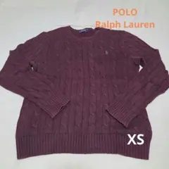 POLO RALPH LAUREN ケーブルニット セーター ボルドー