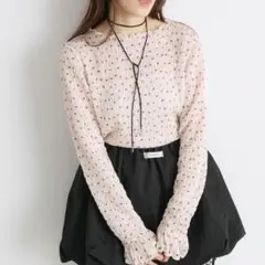 25AW】柄シャーリングプルオーバー