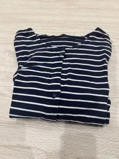 マタニティパジャマ M-Lサイズ　ベルメゾン　ネイビー×オフホワイトボーダー