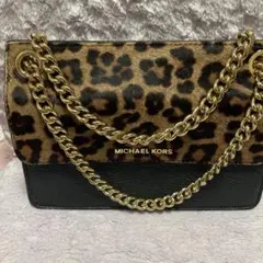 MICHAEL KORS ヒョウ柄ショルダーバッグ