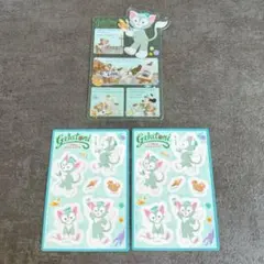 香港ディズニー ダッフィー＆フレンズ コレクタブルカードステッカー ジェラトーニ