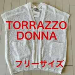 TORRAZZO DONA トラッゾドンナ　新品　ベスト　白　フリーサイズ
