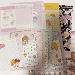 リトルツインスターズ レターセット バラメモ サンリオ 平成レトロ