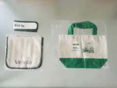 【未使用・非売品】Melvita トートバッグ＆トラベルポーチ&ヘアバンドのサムネイル