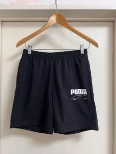 美品！！プーマ　キッズズボン、黒 のハーフパンツ、UK１３〜１４（サイズ１５０）