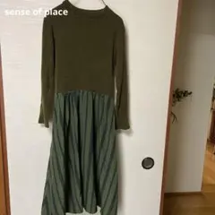 sense of place 異素材ワンピース