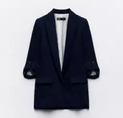 ロールアップスリーブブレザー タグ付き