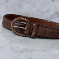 Polo Ralph Lauren ラルフローレン ブラウンレザーベルト 本革