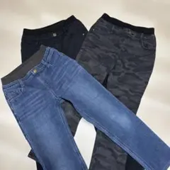 長ズボン3点セット（デニム・迷彩）起毛
