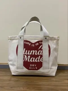 美品】Human Made トートバッグ キャンバス ハートロゴ 手提げ 人気