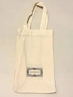 新品 GUCCI アイボリー エコバッグ トートバッグ キャンバス