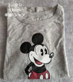 UNIQLO 130cm ミッキーマウス 半袖Tシャツ ディズニー ユニクロ