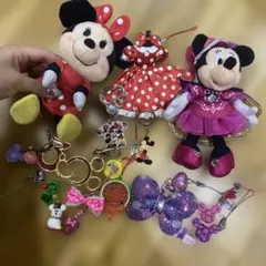 ミッキー•ミニー　ぬいぐるみキーホルダー13点セット