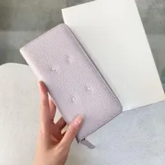 ラスト１【新品】Maison Margiela ラウンドジップ 長財布 薄紫
