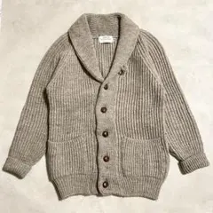 JAMES CHARLOTTE ショールカラー ウール ニット カーディガン