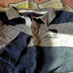 Canterbury ポロシャツ M ネイビー/グレー