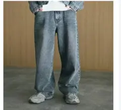 新品タグ付き バギーカーブデニムパンツ M