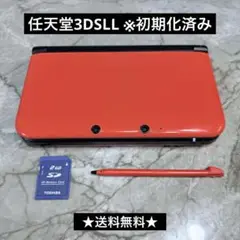 ★送料無料★ 任天堂 3DSLL オレンジ × ブラック ※通電OK・初期化済み