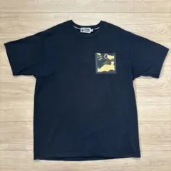 A BATHING APE カモフラポケット Tシャツ M ブラック
