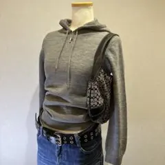 Burberry archive knit hood parker Y2K平成