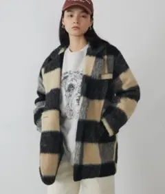 お値下げメルカリ市最終日16日発送分までの価格です MERLOT チェックコート