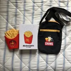 マクドナルド　福袋　まとめ売り　時計　加湿器　　CHUMS コラボバック