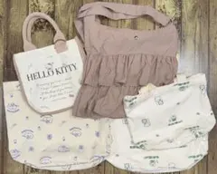 HELLO KITTY イラスト入り小型バッグ