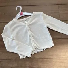 ✨試着のみ✨　薄手　カーディガン　羽織り110 ホワイト