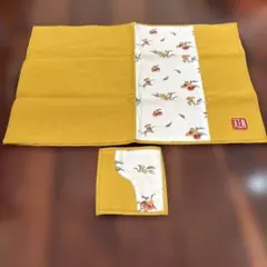 果物刺繍付きランチョンマット&コースター