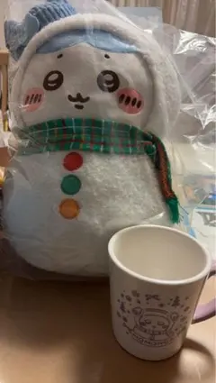 ちいかわくじ　B賞ハチワレ、マグカップ モモンガ