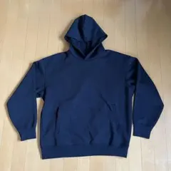 ユニククロC　スウェットオーバーサイズプルパーカ ネイビー L