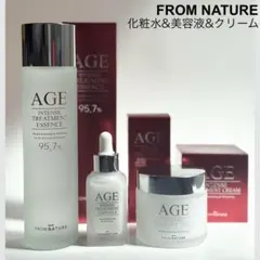 【限定価格】フロムネイチャー AGE 化粧水 & 美容液 &クリーム 80g