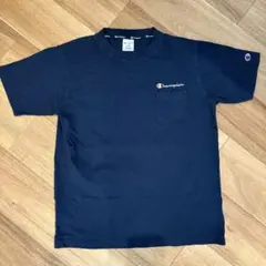 Champion ネイビー ポケットTシャツ L