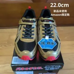 新品22.0cmMOONSTAR SUPERSTAR ゴールド　バネのチカラ防水