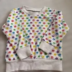 No.39 カラフル動物柄トレーナー 100cm