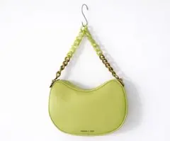 CHARLES & KEITH ライムグリーン ショルダーバッグ