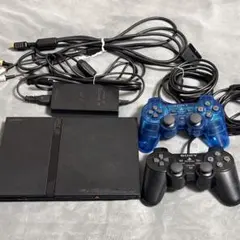【美品】PS2本体セット+コントローラー SCPH-70000 ブラック 薄型