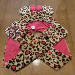 ディズニーリゾート ヒョウ柄マフラーファンキャップ